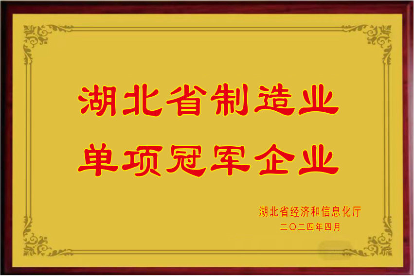 湖北省制造业单项冠军2024